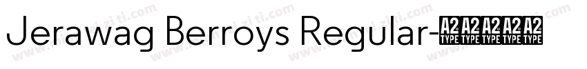 Jerawag Berroys Regular字体转换